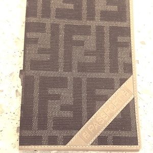 Authentic Fendi Passport Wallet